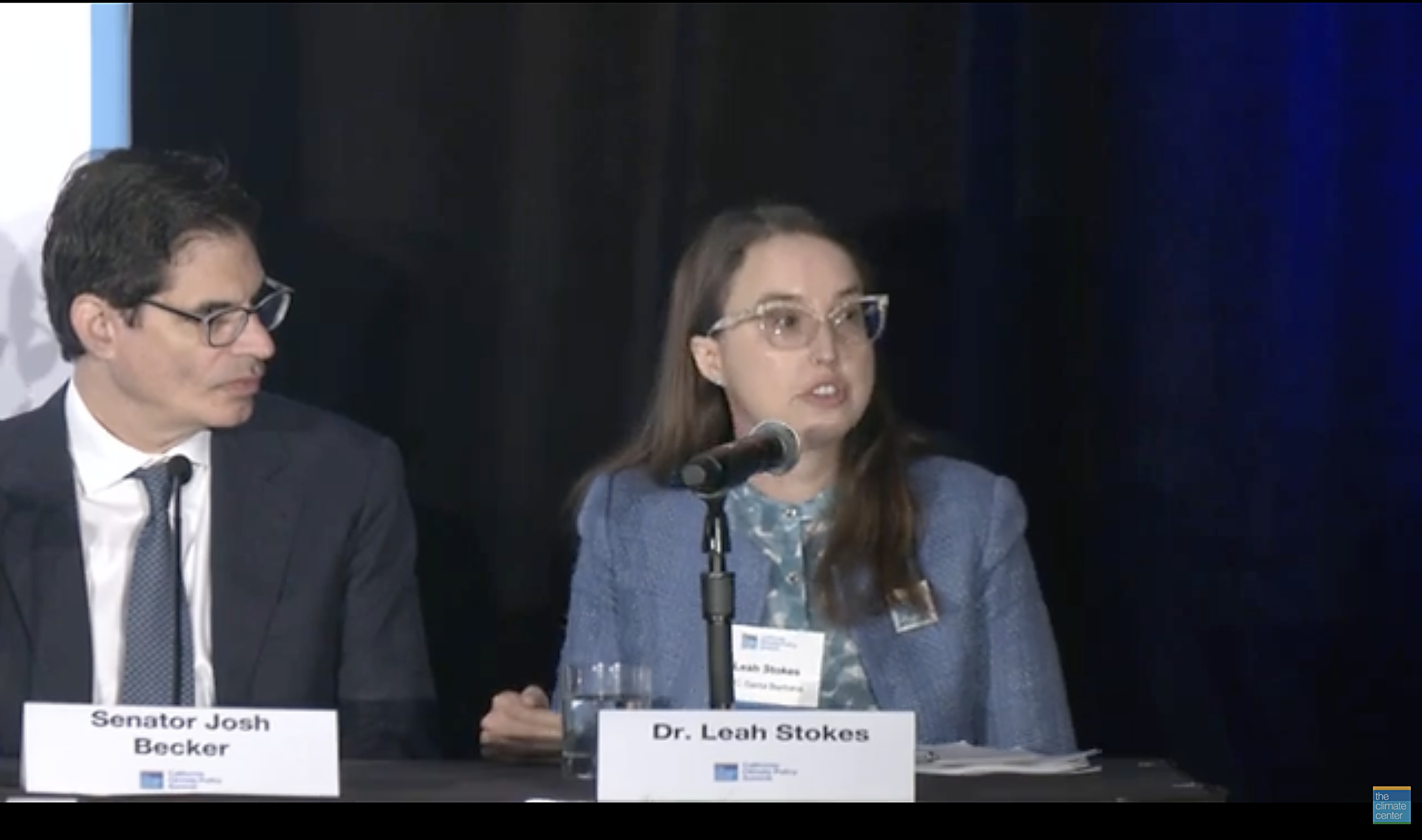 Leah Stokes on a California climate policy panel