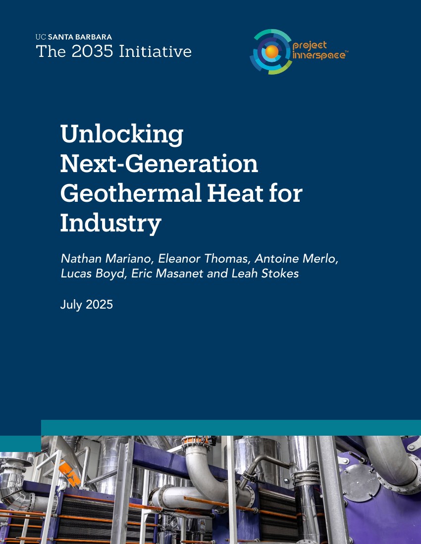 Report cover — Unlocking Next-Generation Geothermal Heat for Industry